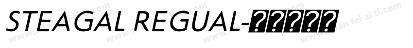 STEAGAL REGUAL字体转换